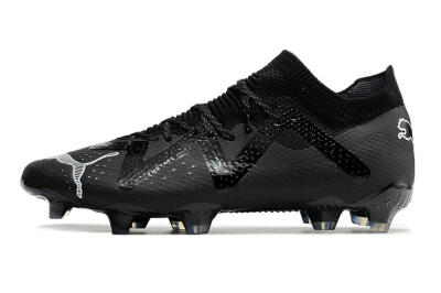 Puma Future Ultimate FG Low-Tops Soccer Cleats - Black/White