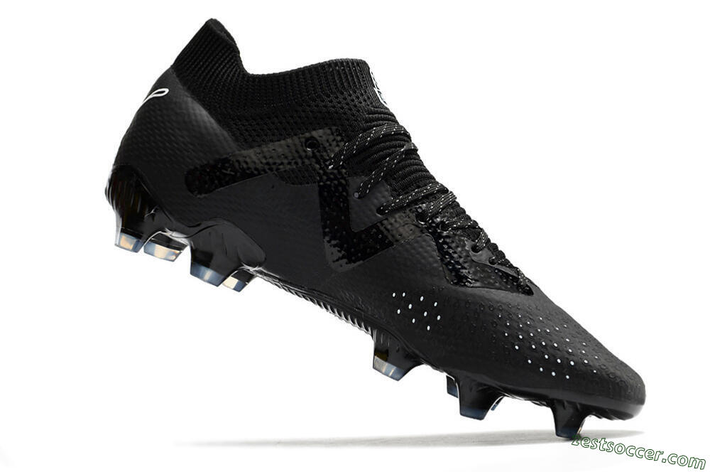 Puma Future Ultimate FG Low-Tops Soccer Cleats - Black/White 4