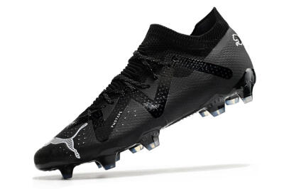 Puma Future Ultimate FG Low-Tops Soccer Cleats - Black/White