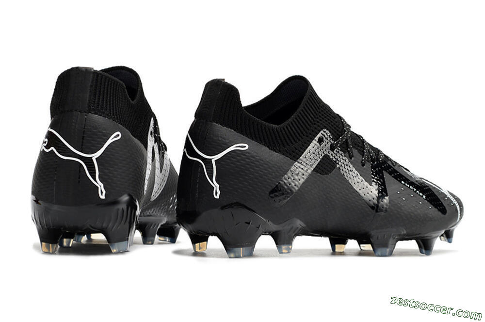 Puma Future Ultimate FG Low-Tops Soccer Cleats - Black/White 6