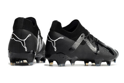 Puma Future Ultimate FG Low-Tops Soccer Cleats - Black/White