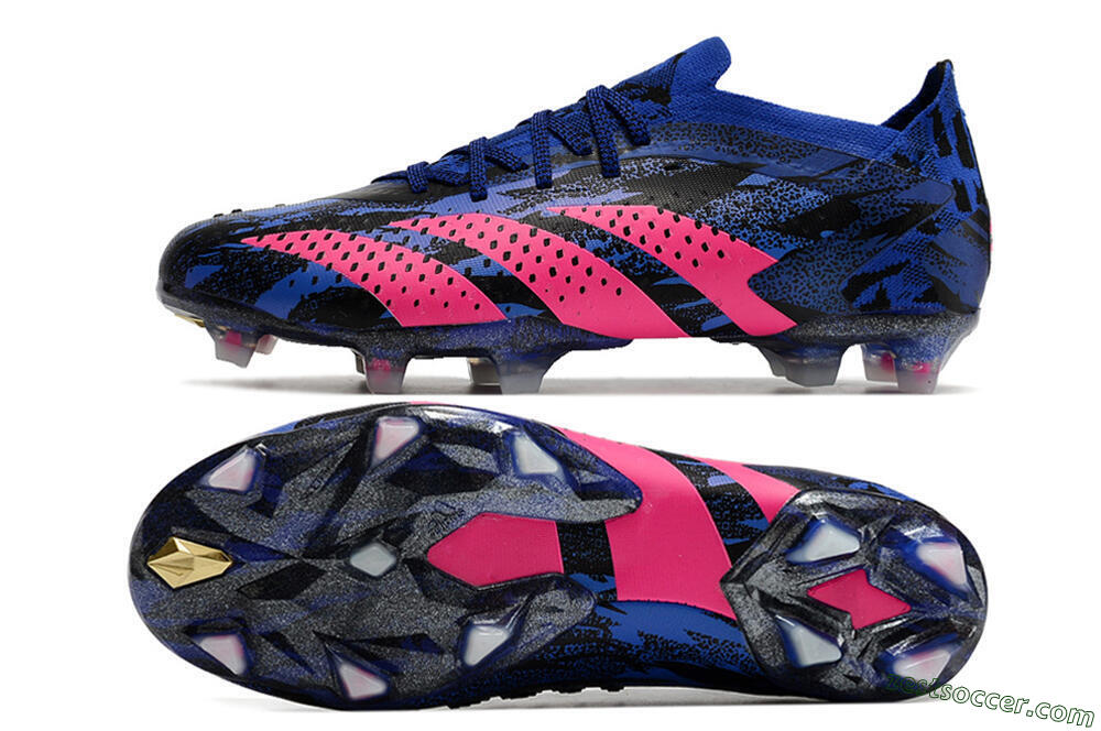 Adidas Predator Accuracy.1 Paul Pogba FG Low-Tops Soccer Cleats - Blue/Black/Pink 1
