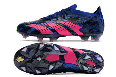 Adidas Predator Accuracy.1 Paul Pogba FG Low-Tops Soccer Cleats - Blue/Black/Pink