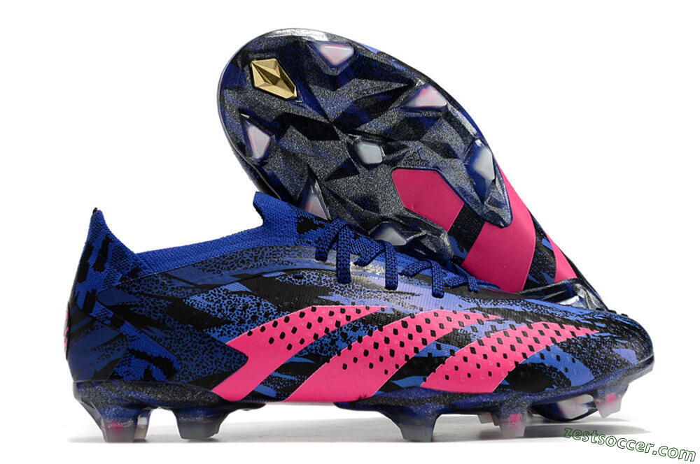 Adidas Predator Accuracy.1 Paul Pogba FG Low-Tops Soccer Cleats - Blue/Black/Pink 0