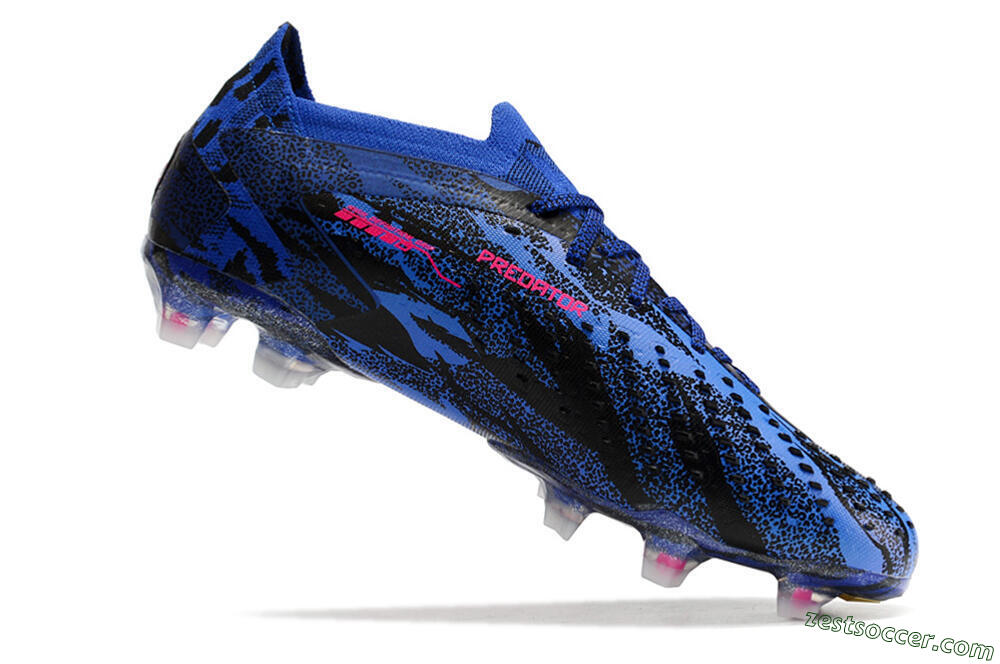 Adidas Predator Accuracy.1 Paul Pogba FG Low-Tops Soccer Cleats - Blue/Black/Pink 4