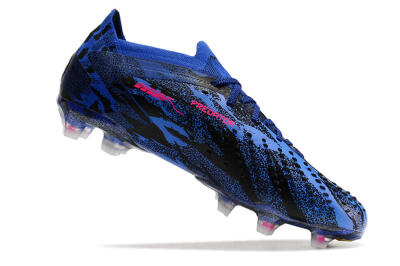 Adidas Predator Accuracy.1 Paul Pogba FG Low-Tops Soccer Cleats - Blue/Black/Pink