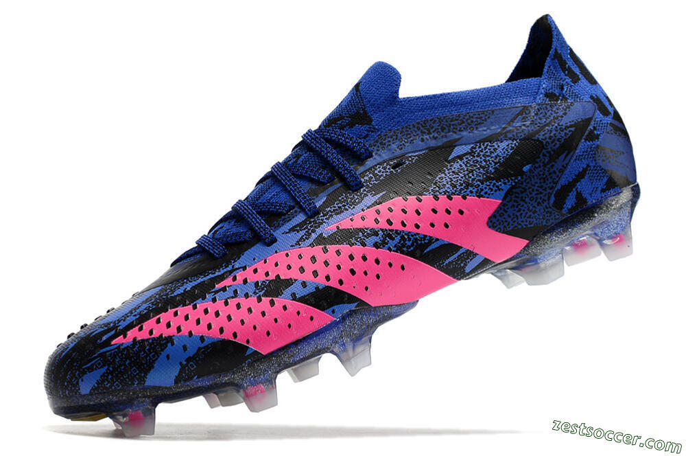 Adidas Predator Accuracy.1 Paul Pogba FG Low-Tops Soccer Cleats - Blue/Black/Pink 5