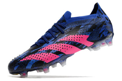 Adidas Predator Accuracy.1 Paul Pogba FG Low-Tops Soccer Cleats - Blue/Black/Pink