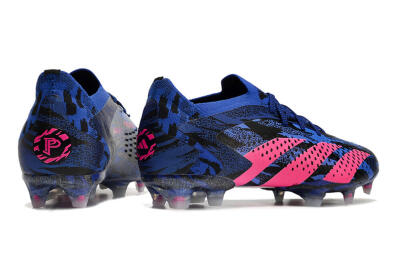 Adidas Predator Accuracy.1 Paul Pogba FG Low-Tops Soccer Cleats - Blue/Black/Pink