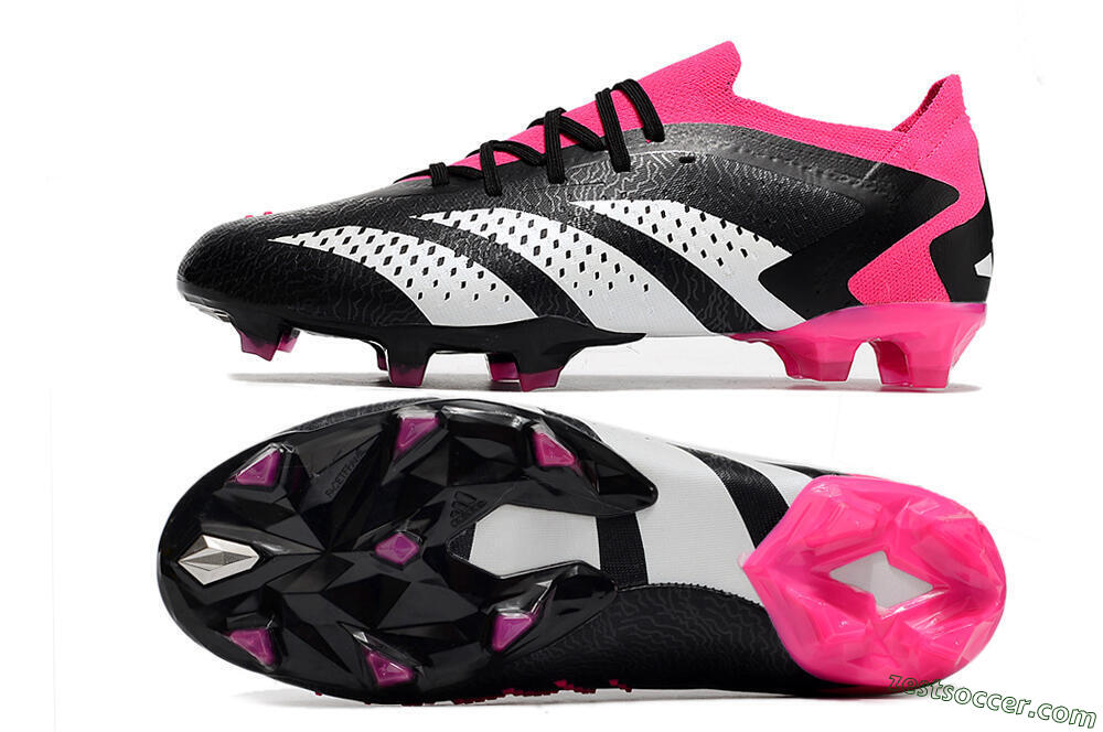 Adidas Predator Accuracy.1 FG Low-Tops Soccer Cleats - Black/Pink/White 1