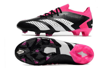 Adidas Predator Accuracy.1 FG Low-Tops Soccer Cleats - Black/Pink/White