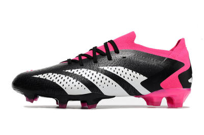 Adidas Predator Accuracy.1 FG Low-Tops Soccer Cleats - Black/Pink/White