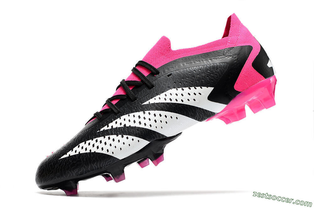 Adidas Predator Accuracy.1 FG Low-Tops Soccer Cleats - Black/Pink/White 4