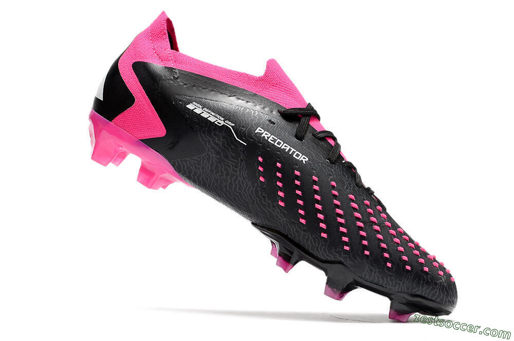Adidas Predator Accuracy.1 FG Low-Tops Soccer Cleats - Black/Pink/White 5