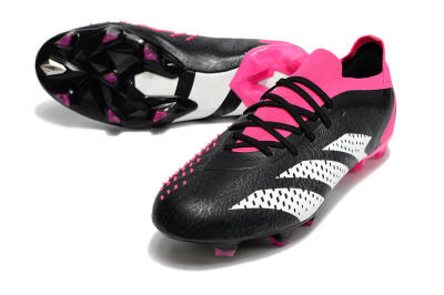 Adidas Predator Accuracy.1 FG Low-Tops Soccer Cleats - Black/Pink/White
