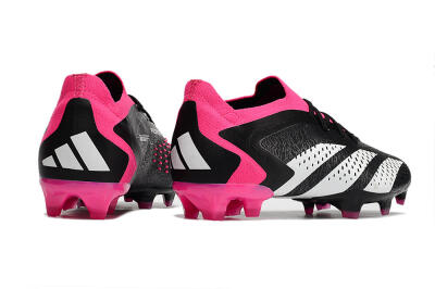 Adidas Predator Accuracy.1 FG Low-Tops Soccer Cleats - Black/Pink/White