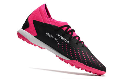 Adidas Predator Accuracy.3 TF Low-Tops Soccer Shoes - Black/Pink/White