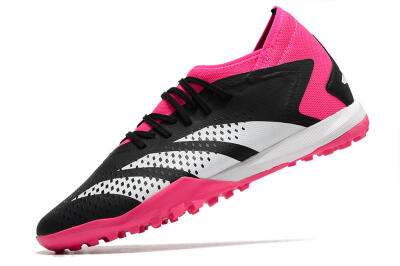 Adidas Predator Accuracy.3 TF Low-Tops Soccer Shoes - Black/Pink/White