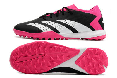 Adidas Predator Accuracy.3 TF Low-Tops Soccer Shoes - Black/Pink/White