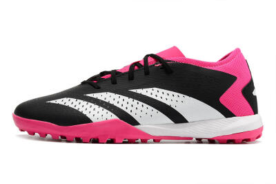 Adidas Predator Accuracy.3 TF Low-Tops Soccer Shoes - Black/Pink/White