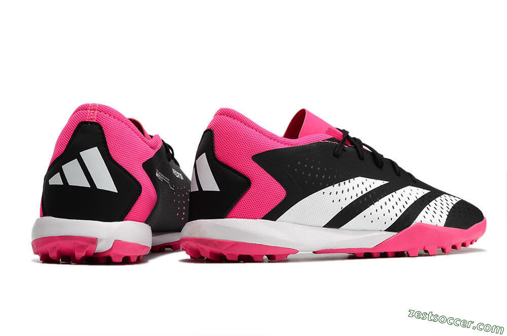 Adidas Predator Accuracy.3 TF Low-Tops Soccer Shoes - Black/Pink/White 6