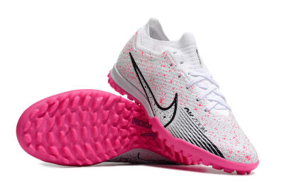 Nike Air Zoom Mercurial Vapor 15 Elite TF Low-Tops Soccer Shoes - White/Black/Pink