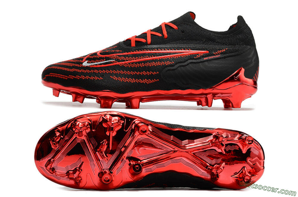 Nike Phantom GX Elite FG Low-Tops Soccer Cleats - Black/White 1