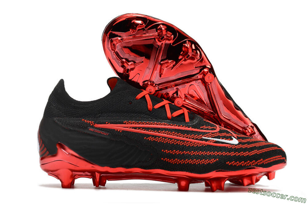 Nike Phantom GX Elite FG Low-Tops Soccer Cleats - Black/White 0