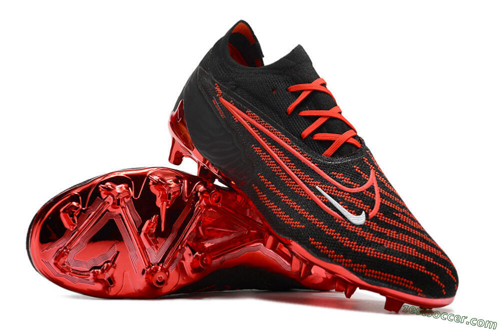 Nike Phantom GX Elite FG Low-Tops Soccer Cleats - Black/White 3