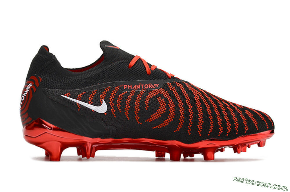 Nike Phantom GX Elite FG Low-Tops Soccer Cleats - Black/White 4