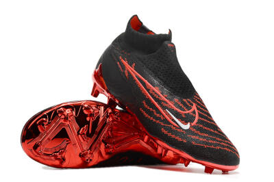 Nike Phantom GX Elite DF FG High-Tops Soccer Cleats - Black/Red