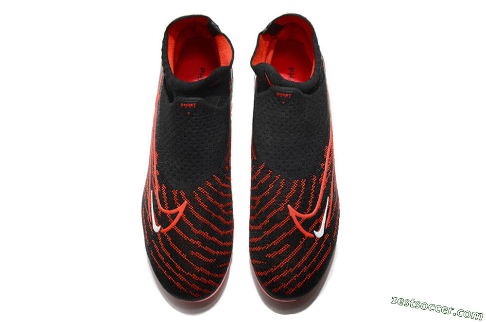 Nike Phantom GX Elite DF FG High-Tops Soccer Cleats - Black/Red 5