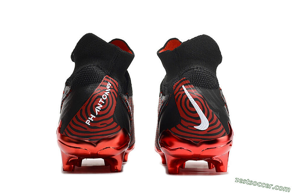 Nike Phantom GX Elite DF FG High-Tops Soccer Cleats - Black/Red 6