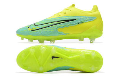 Nike Phantom GX Elite FG Low-Tops Soccer Cleats - Green/Blue/Black