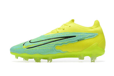 Nike Phantom GX Elite FG Low-Tops Soccer Cleats - Green/Blue/Black