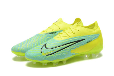 Nike Phantom GX Elite FG Low-Tops Soccer Cleats - Green/Blue/Black