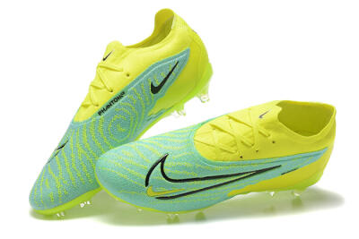 Nike Phantom GX Elite FG Low-Tops Soccer Cleats - Green/Blue/Black