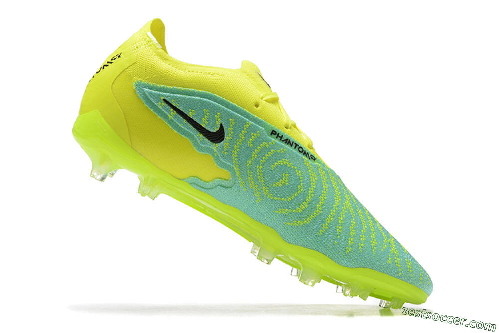 Nike Phantom GX Elite FG Low-Tops Soccer Cleats - Green/Blue/Black 7