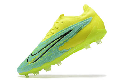 Nike Phantom GX Elite FG Low-Tops Soccer Cleats - Green/Blue/Black