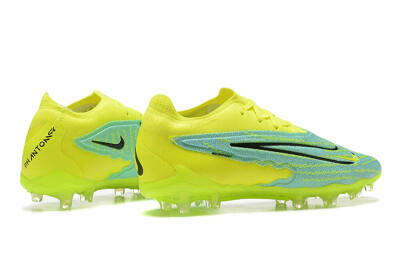 Nike Phantom GX Elite FG Low-Tops Soccer Cleats - Green/Blue/Black