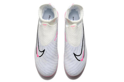 Nike Phantom GX Elite DF FG High-Tops Soccer Cleats - White/Black/Pink