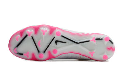 Nike Phantom GX Elite DF FG High-Tops Soccer Cleats - White/Black/Pink