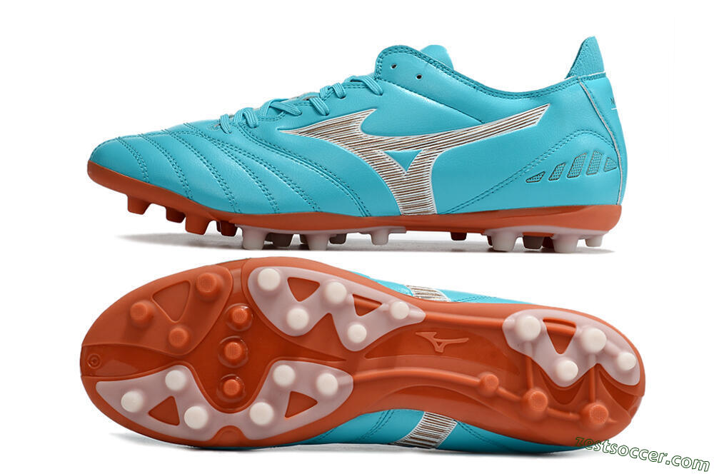 Mizuno Morelia Neo AG Low-Tops Soccer Cleats - Blue/White 1