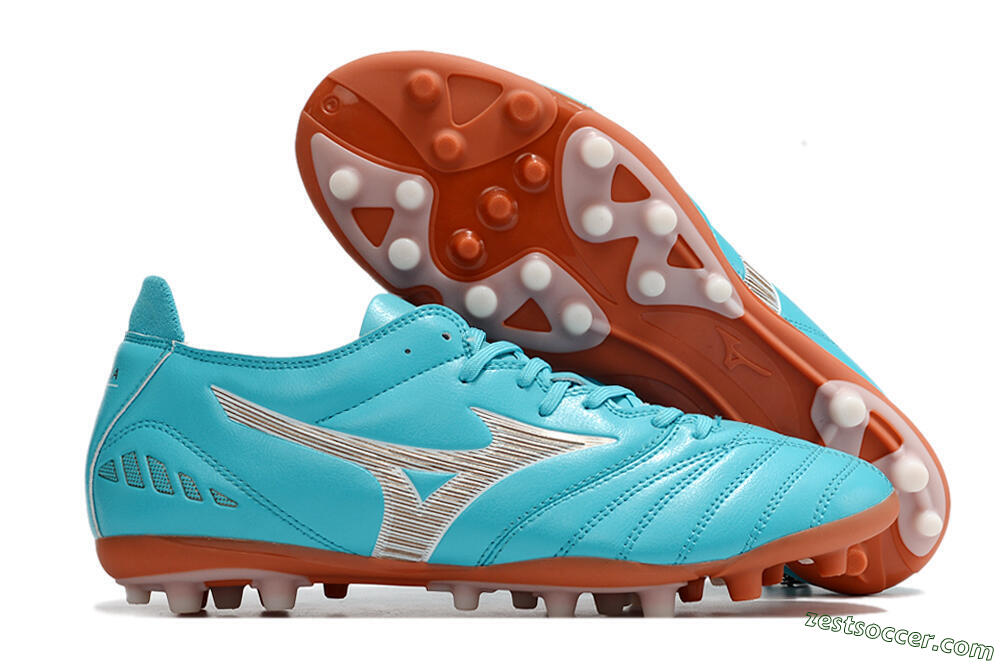 Mizuno Morelia Neo AG Low-Tops Soccer Cleats - Blue/White 0