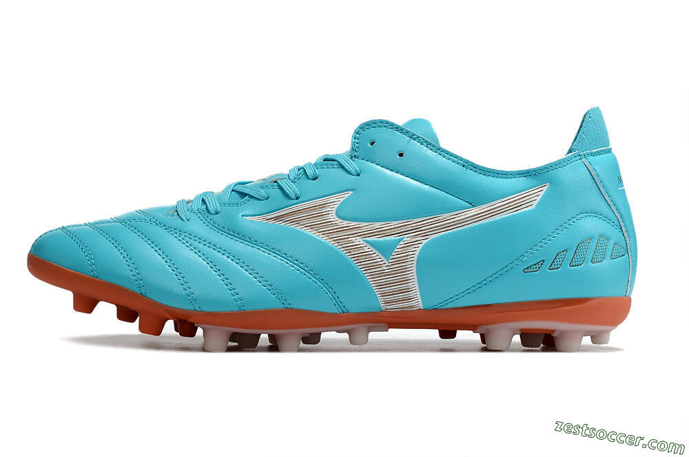 Mizuno Morelia Neo AG Low-Tops Soccer Cleats - Blue/White 2
