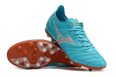 Mizuno Morelia Neo AG Low-Tops Soccer Cleats - Blue/White