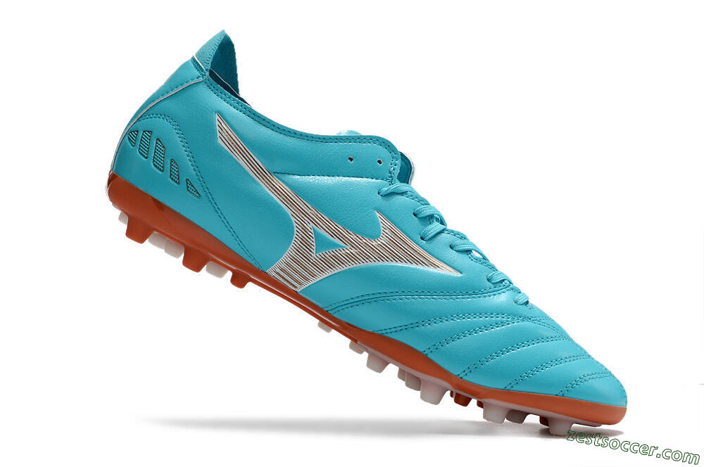 Mizuno Morelia Neo AG Low-Tops Soccer Cleats - Blue/White 4