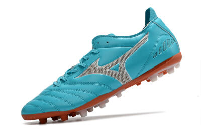 Mizuno Morelia Neo AG Low-Tops Soccer Cleats - Blue/White