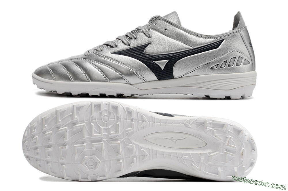 Mizuno Morelia Neo 3 Pro TF Low-Tops Soccer Shoes - Silver/Black 1