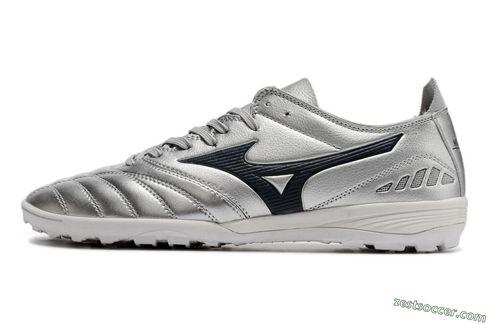 Mizuno Morelia Neo 3 Pro TF Low-Tops Soccer Shoes - Silver/Black 2